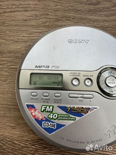 Cd mp3 плеер sony D-NF340