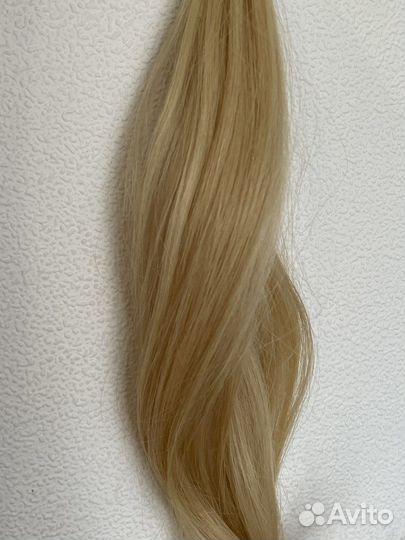 Волосы для наращивания блонд 45 см