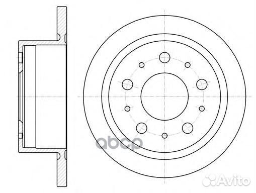 Диск торм задн. Jumper Ducato Boxer 06- 61057