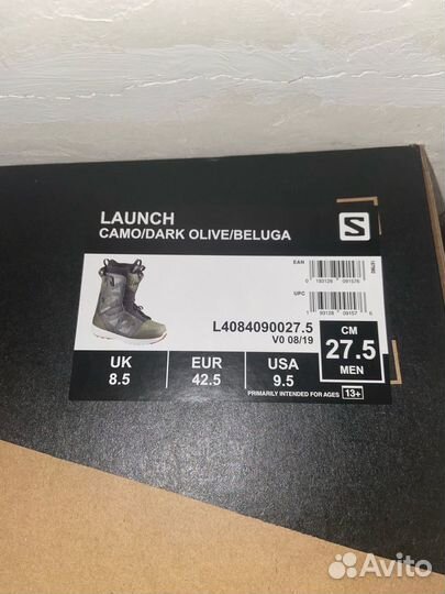 Ботинки для сноуборда Salomon Launch Camo