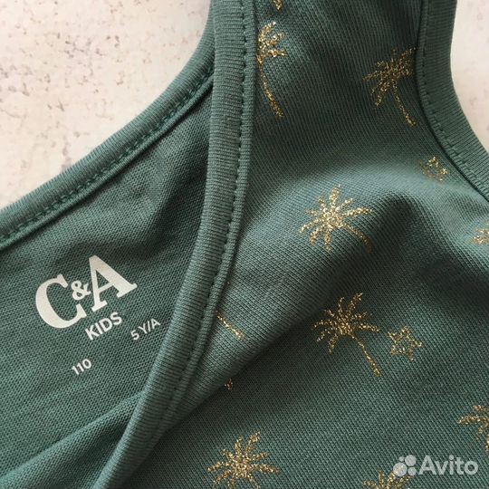 Платье летнее новое C&A для девочки 110