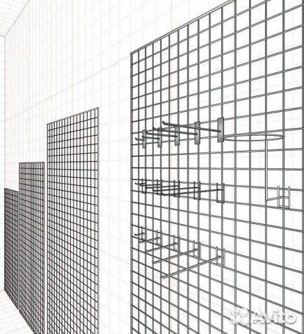 Сетка торговая оцинкованная 1000х1000