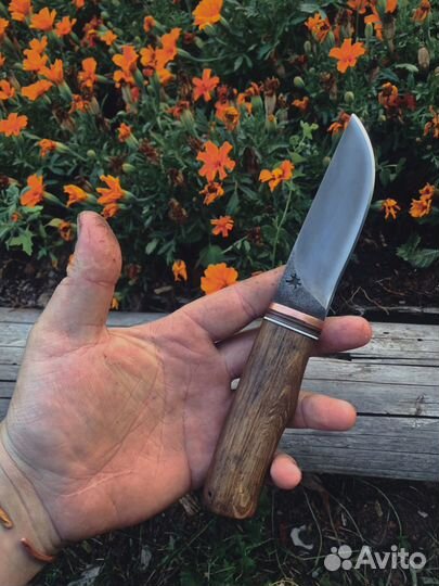 Кованый нож ручной работы
