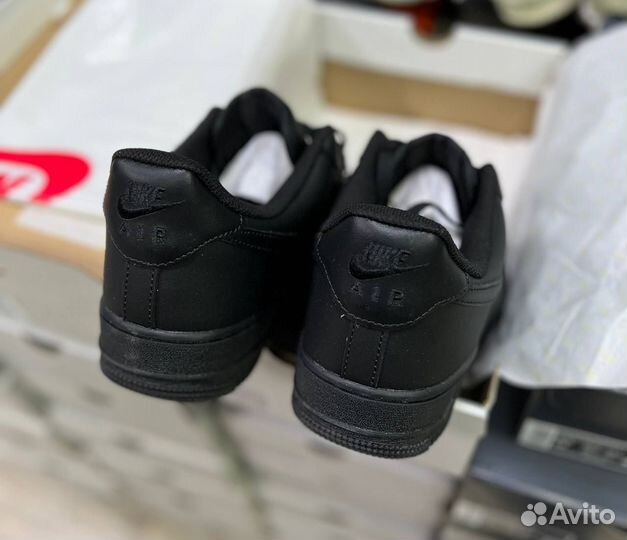 Кроссовки Nike Air Force 1 low black (46-49)