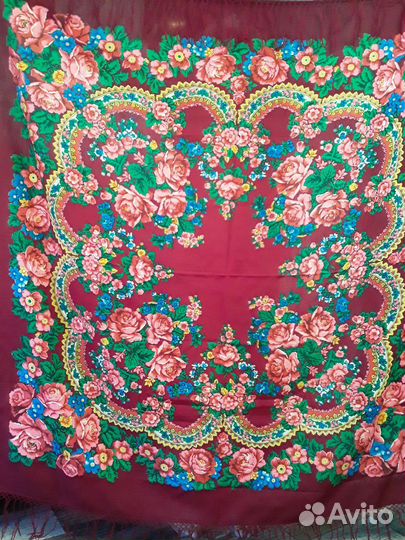 Платок шаль СССР винтаж