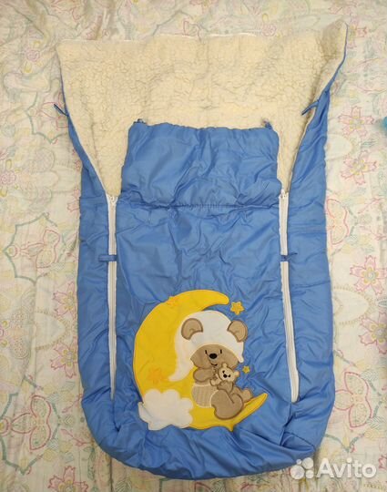 Конверт в коляску+варежки-муфта