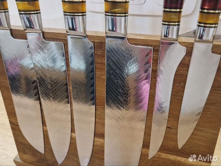 Кухонные ножи из дамасской стали