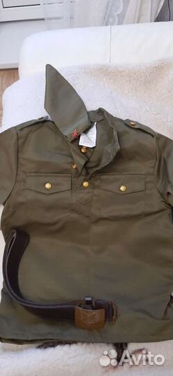 Гимнастерка детская 134-140, пилота, ремень