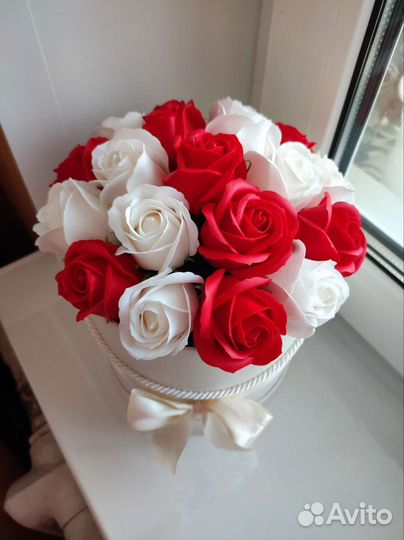 Букет из мыльных роз