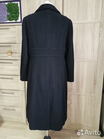 Пальто Marks&Spencer черное шерсть+кашемир классич