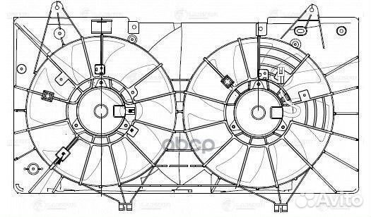 Вентилятор радиатора mazda 6 (с кожухом. 2 вент