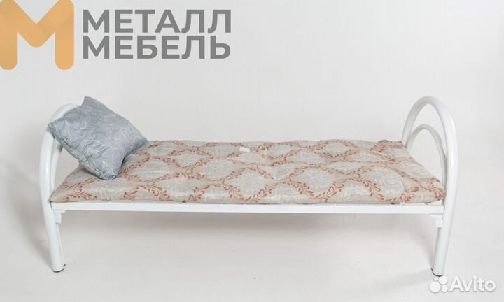 Кровать металлическая односпальная