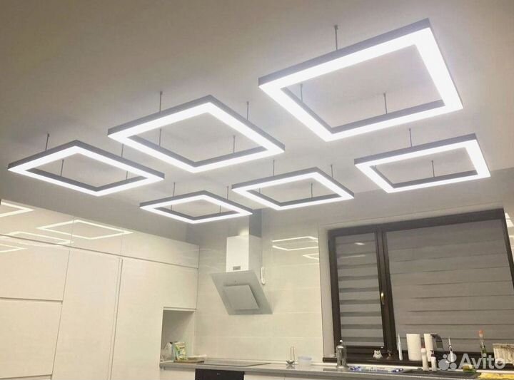 Профильный светильник полукруг