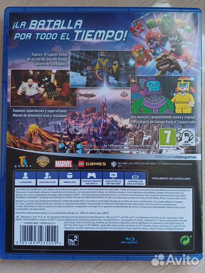 Игра на ps4 Lego marvel super heroes 2