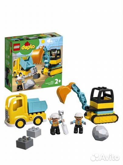 Конструктор lego duplo Грузовик и гусеничный экска