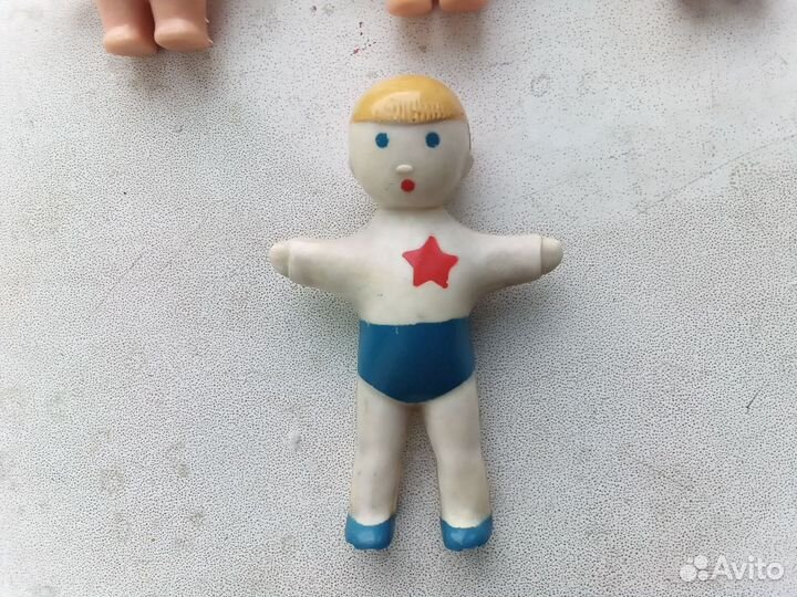 Фигурка октябрёнок, СССР. Колкий пластик, 7 см