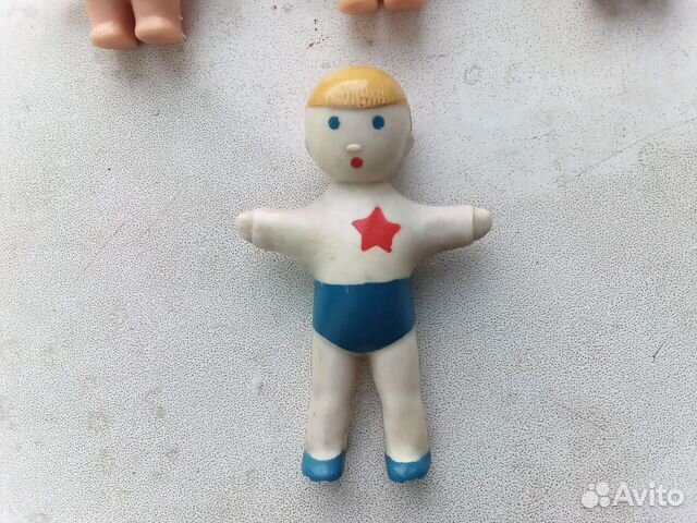 Фигурка октябрёнок, СССР. Колкий пластик, 7 см