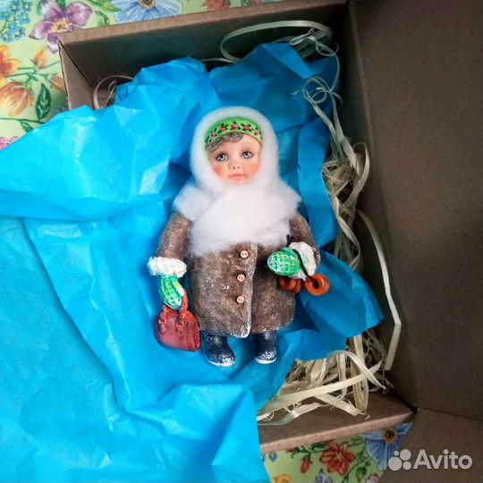 Ватные елочные игрушки СССР