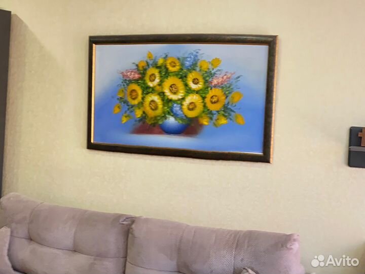 Картина маслом на холсте цветы