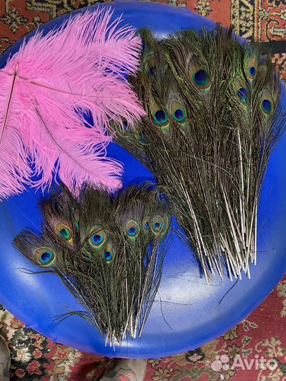 Перья павлина и шарики