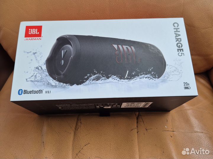 Портативная колонка jbl charge 5, чёрная