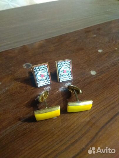 Запонки Горизонт, винтаж