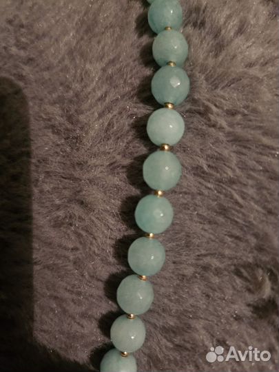 Колье sexy fish крест из натуральных камней