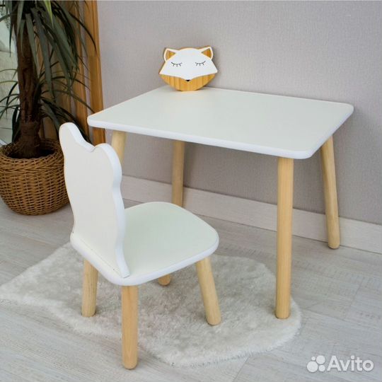 Детский стол и стул новый