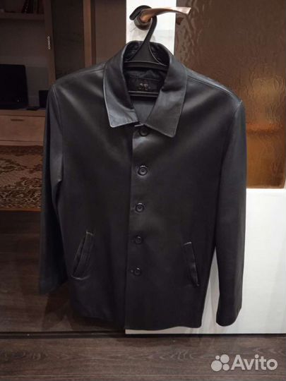 Кожаный пиджак мужской