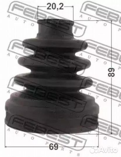 Febest 0715-RS413 Пыльник шруса внутреннего (компл