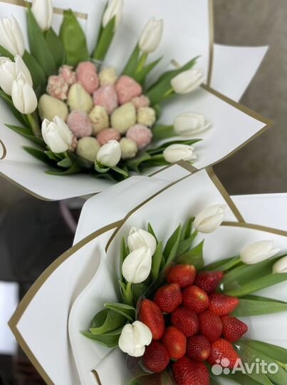 Клубника в шоколаде букеты