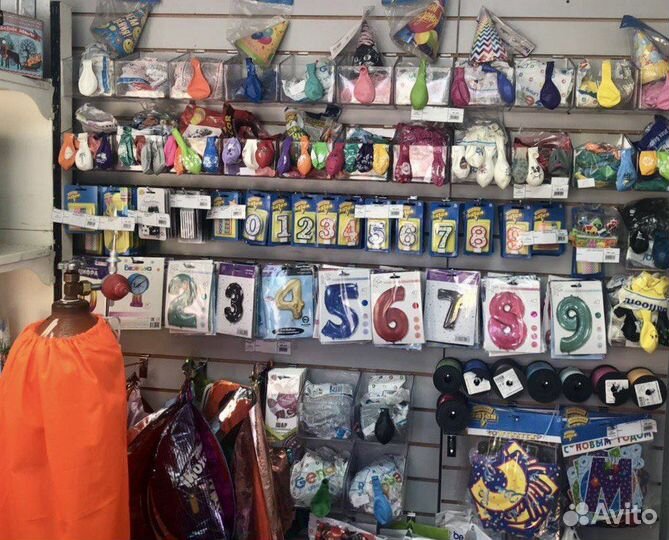 Гелиевые воздушные шары, свечи для торта, цифры