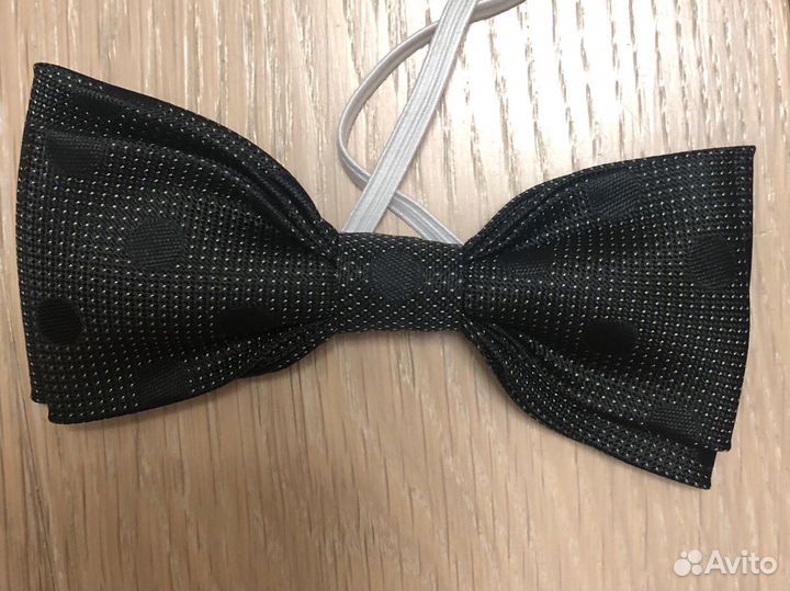 Галстук бабочка для мальчика, темно-серый