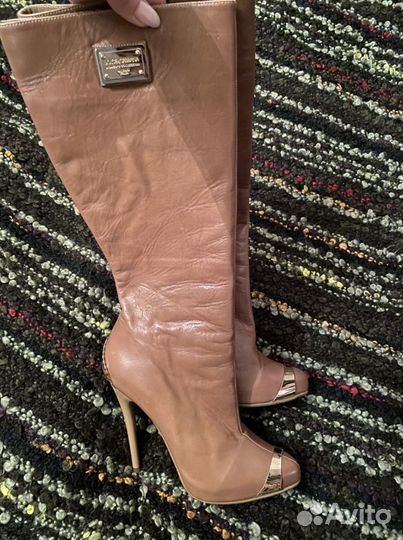 Dolce gabbana сапоги. 36 размер, натуральная кожа