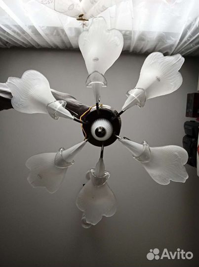 Люстра потолочная бу