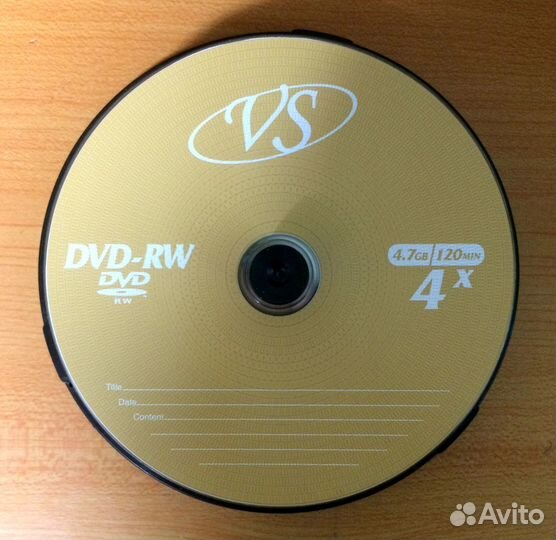 Диск оптический DVD-RW и CD-R