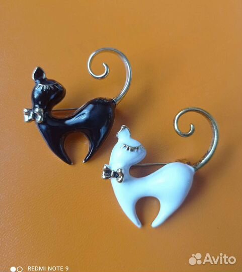 Брошь Кошка. Новая