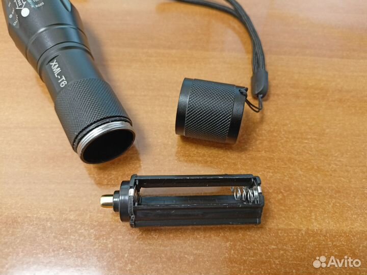 Фонарь XML-T6 Zoom светодиодный, акб, З/У