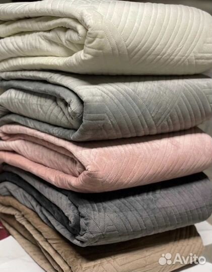 Покрывало с наволочками евро велюр романс