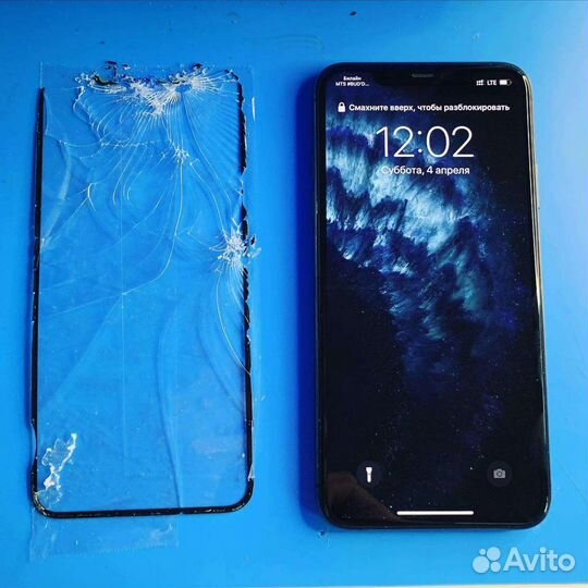 Замена стекла дисплея