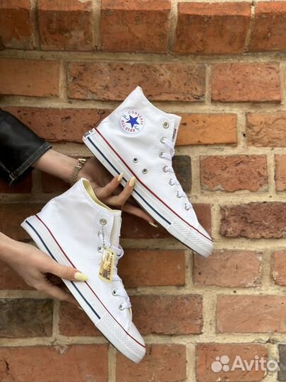 Кеды Converse мужские белые высокие