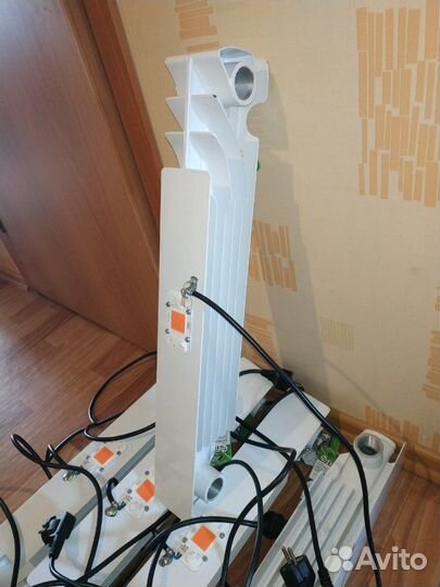 Фитосветильник 50 ватт, на секции радиатора