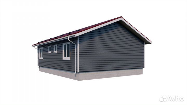 Каркасный дом 72м