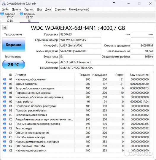 Жесткий диск WD Red 4tb
