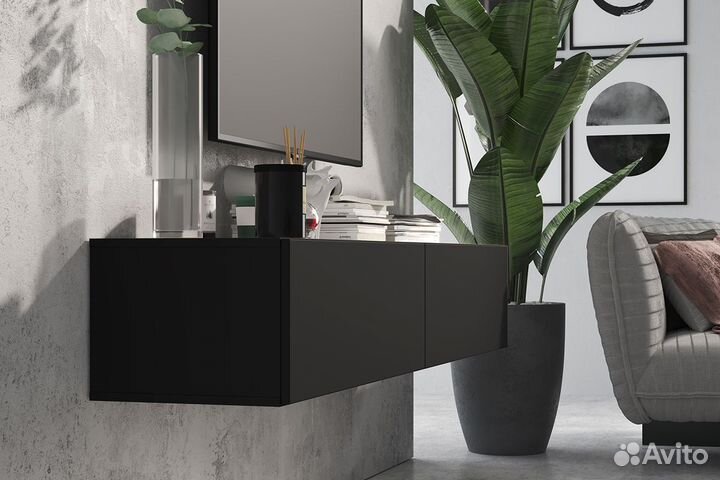 Навесная тумба тв Сомеро