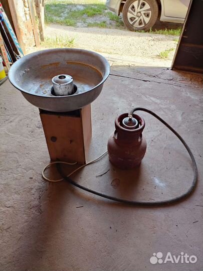 Ватный аппарат, самодельный. На газу