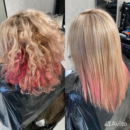 Кератиновое выпрямление ботокс волос Центр