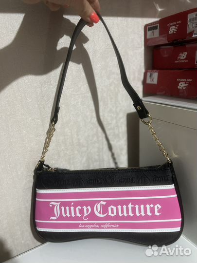 Juicy couture сумка черный -розовый