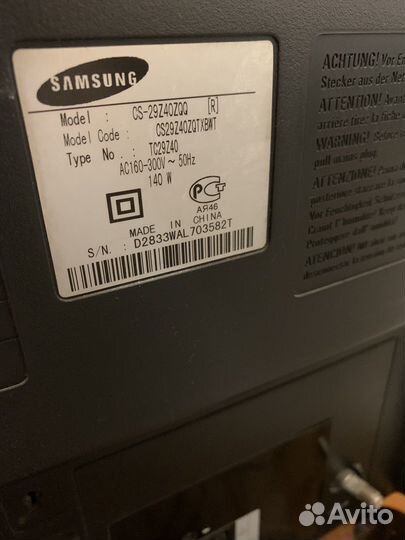 Телевизор samsung cs 29Z40ZQQ