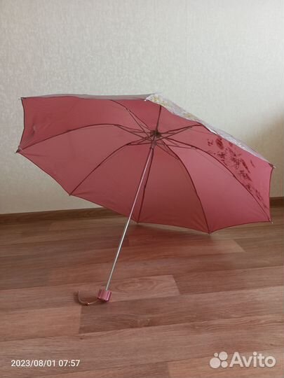 Зонт розовый перламутр